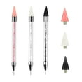 thumbnail image 1 of Wax Pencil for Rhinestones Acrylic Handle Dual End Rhinestone Picker Dotting Pen with Extra 3 Wax Pen Tips Crystal Gemstone Applicator Tool for Nail Art 3 pieces, 1 of 5