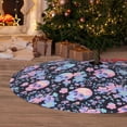 thumbnail image 6 of Sikiie cool Skull flower 30-48 inches {designName} Print Christmas Tree Skirt Snowman Xmas Tree Skirt with Edge Christmas Decorations for Holiday Party48", 6 of 7