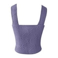 thumbnail image 4 of Women's Ribbed Tank Tops Knit Square Neck Sleeveless Shirts Summer Casual Basic Tanks, 4 of 5
