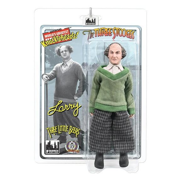 The Three Stooges Three Little Beers Larry 8" Action Figure