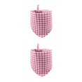 thumbnail image 3 of Methold Plaid Slobber Bufanda Algodón Triangular Mascota Toalla Decoración Suministros Verde Type1 NO1, 3 of 6