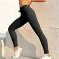 thumbnail image 5 of KDFJPTH Women Solid High Waist Casual Ankle Slim-Leg Leggings, 5 of 9