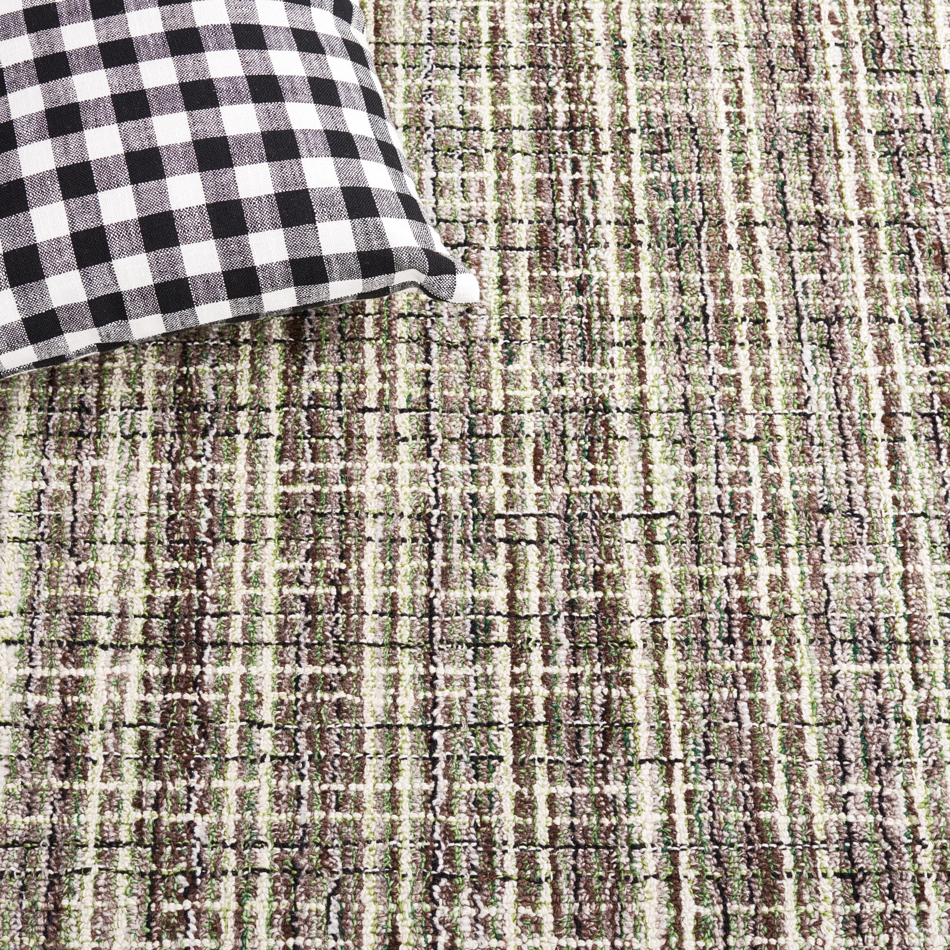 SAFAVIEH Abstract Winton Trellis Area Rug, Brown/Green, 4' x 6'