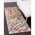 thumbnail image 1 of Unique Loom 3139812 2 ft. 7 in. x 10 ft. Palm Bay Chromatic Runner Rug, Multi Color, 1 of 1