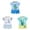 6Pcs Cute Baby Boy Clothes-Sky Blue+White+Light Green, variant on Gerichy Kids Boys Outfit Sets, 6 Piece Short Sleeve Cotton Shirts and Shorts Sets 0 6 12 18 24 Months 2T 3T Baby Boy Summer Outfits