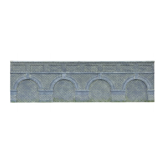 Hornby Low Level Arched Retaining Walls x2 (Engineers Blue Brick)
