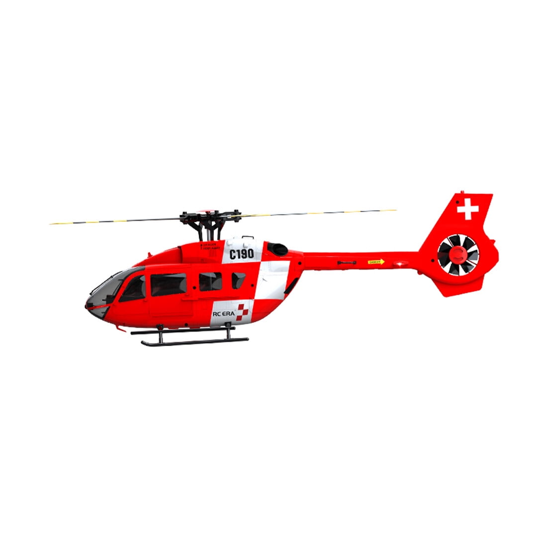 RC ERA C190 RC Helicopter with 6-Axis Gyro, 1/30 Scale H145 6CH Brushless Dual-Motor Remote Control Helicopter Model, RTF Single-Rotor Aircraft with Altitude Hold & Optical Flow
