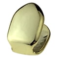 thumbnail image 4 of 14K Gold Plated Tooth Cap Solid 925 Sterling Silver Single One Tooth Grillz, 4 of 8