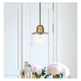thumbnail image 2 of Living District Kenna 6.5 Inch Pendant Clear Shade in Satin Gold, 2 of 9