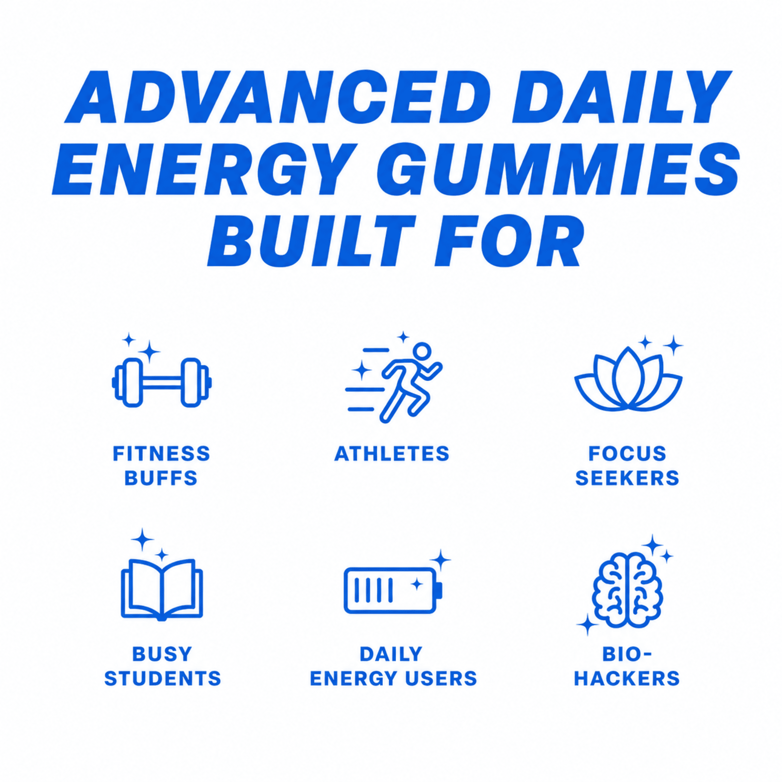 Lucky Energy Blue Razz Slush 10 Pack Gummies