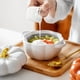 thumbnail image 3 of Cocina casera: Cuenco de porcelana para cocinar al vapor con tapa Cuenco Nanggua versátil para niños y adultos Cuenco para sopa y huevo al vapor y plato para arroz, 3 of 6