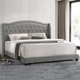 thumbnail image 4 of Intercon Furniture Rhyan Modern Fabric King Upholstered Bed in Smoke Gray, 4 of 4