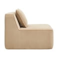 thumbnail image 3 of Newest Boneless Armless Sofa, Camel Corduroy Cloud Couch with Pillow, No Assembly Needed, Plush, 3 of 7