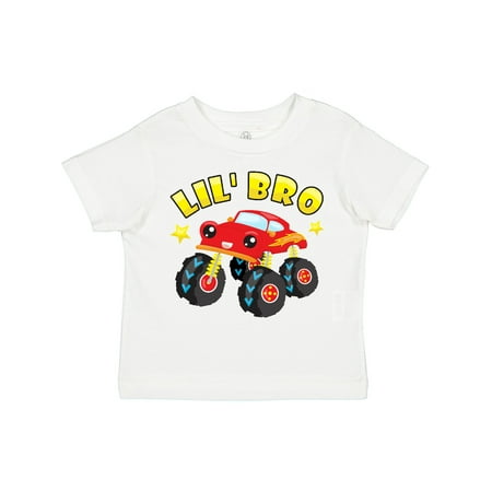 

Inktastic Monster Truck Little Bro Gift Toddler Boy Girl T-Shirt