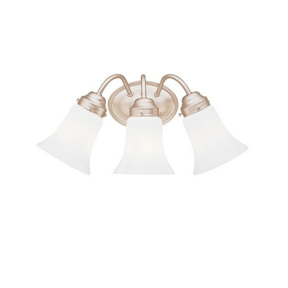 3 Light Bath Fiture with Transitional Inspirations 8.75 inches Tall By 18 inches Wide-Brushed Nickel Finish Bailey Street Home 147-Bel-554262