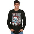 thumbnail image 5 of The Smurfs Cool Kanji Stay Hungry Long Sleeve TShirt Men Women Brisco Brands S, 5 of 6
