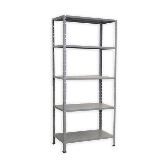 Estante Organizador ADF Estantería Anaquel Metálico Ajustable Rack con 5 Repisas 190x84x60 cm Multiusos Color Gris calibre 24