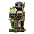 thumbnail image 1 of Ebros "Gnomes Not Welcome!" Angry Turtle Squirrel And Frog Friends Decor Statue, 1 of 5
