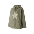 thumbnail image 3 of KOMOO Women Zipper Hoodie with Pocket Aesthetic Star Graphic Jacket Long Sleeve Grunge Hoody Sweatshirt, 3 of 9