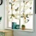 thumbnail image 6 of Embroidery Roman Curtains Tie Up Shade Window Voile Valance Blinds Various Size & Pattern Butterfly 120x140cm, 6 of 10