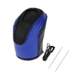 thumbnail image 1 of Cubierta de pomo de cambio de marcha antideslizante para automóvil, protector de manija de cambio para Volkswagen Taos 2022-2023, azul negro, cuero sintético, 1 of 6
