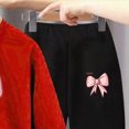 thumbnail image 5 of TOWED22 Toddler Girl Clothes Kid Fall Outfit Ruffle Sleeve Shirt Top Floral Pants Winter Clothing Set,Red,6-7 Y, 5 of 5
