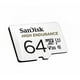 thumbnail image 1 of Tarjeta microSDXC SanDisk High Endurance 64 GB C10 U3 V30 4K UHD, 1 of 3