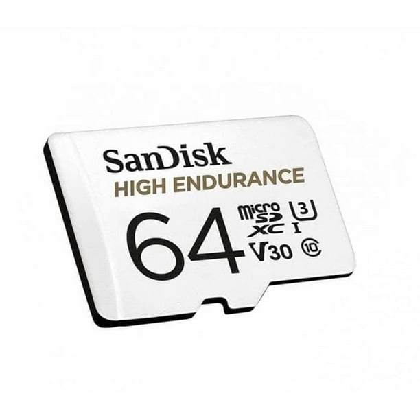 Tarjeta microSDXC SanDisk High Endurance 64 GB C10 U3 V30 4K UHD