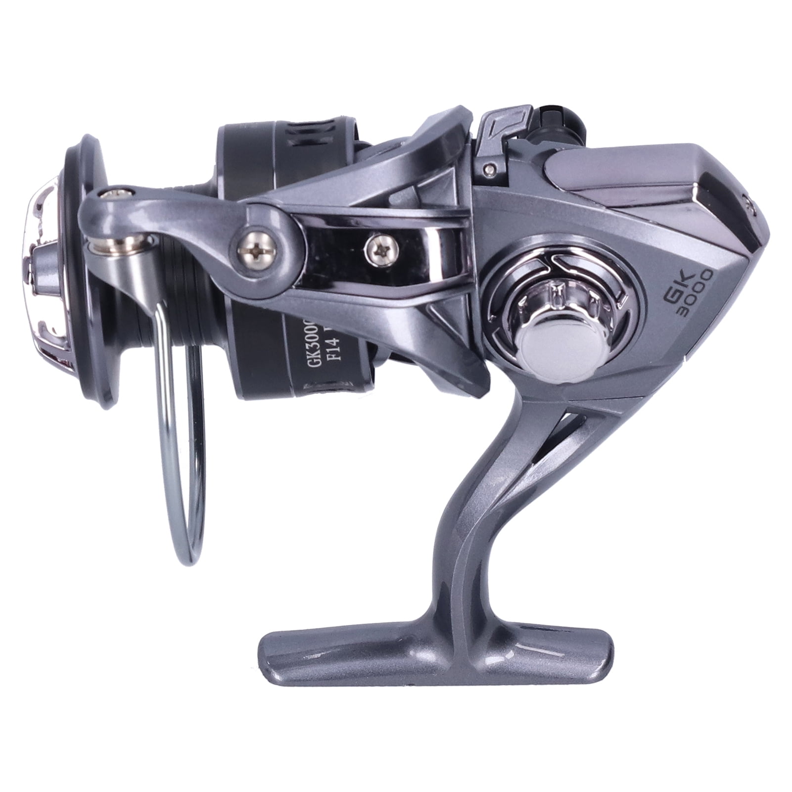 BIMZUC 13+1 Bearing Spinning Reel 5.2:1 Gear Ratio Foldable Arm Fishing Wheel for Freshwater and Saltwater Ambidextrous Use (5.51 inches / 14 cm Size 3000)