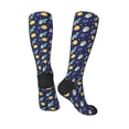 thumbnail image 5 of Lsque Astronaut Corgi Printed Crew Socks Men's Women's LightWeight Thin Casual Calf Socks ,Knee High Socks,Cotton Socks, 5 of 9