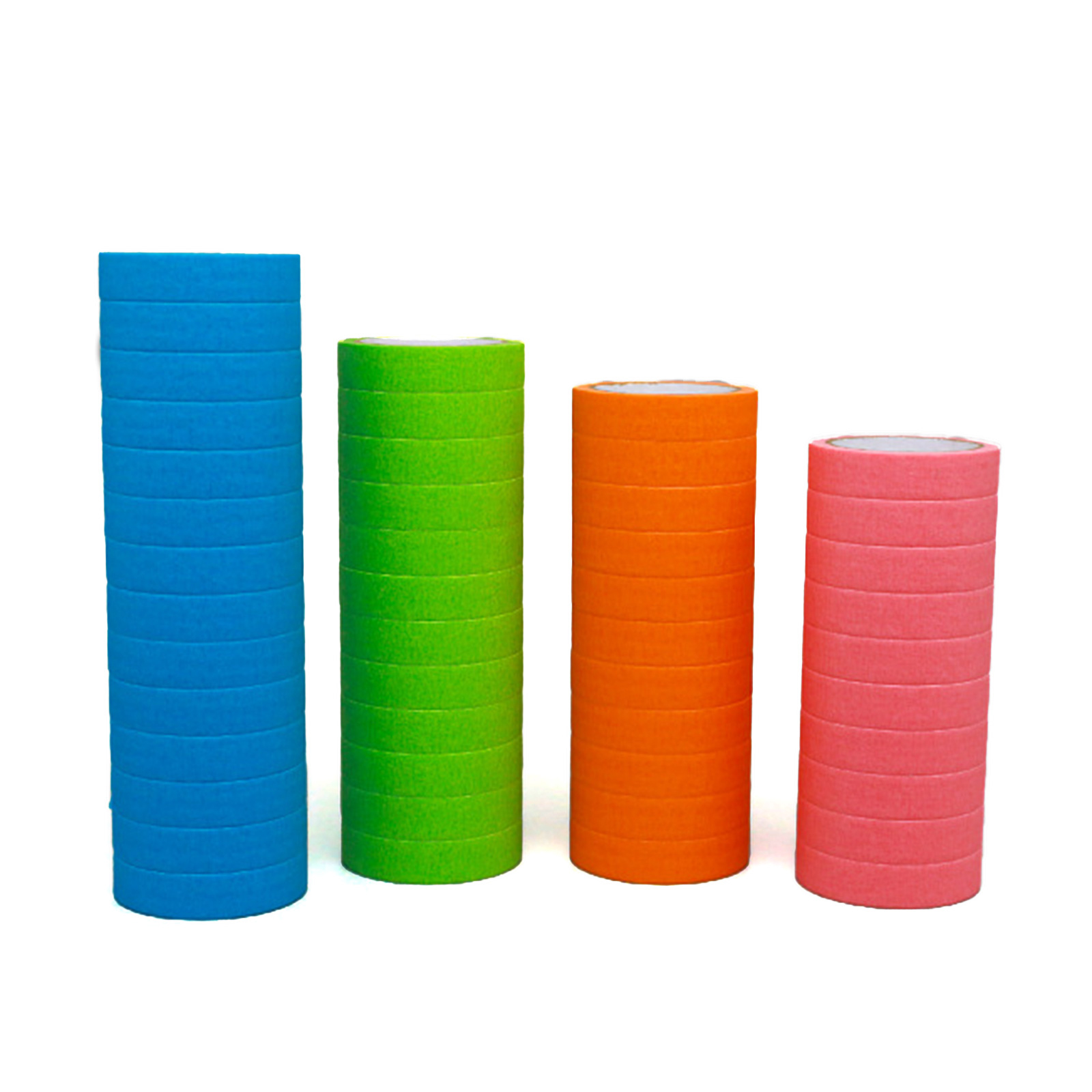 Colored Masking Tape 7/12Roll Multi Pack Colorful Craft Tape Vibrant Rainbow Colored Painters Tape for Arts & Crafts