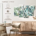 thumbnail image 5 of Elephant Stock Plush Grounds Wall Art - Horizontal Multi Panel Canvas - Living Room Wall Decor - Floral And Botanical Multi Panel - White And Green Decor By Norman Wyatt Jr. - 43" x 27", 5 of 8