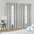 thumbnail image 1 of Mainstays 4 of a Kind Blackout Window Curtains Panels, Set of 4, White, 28" W x 84" L, 1 of 5