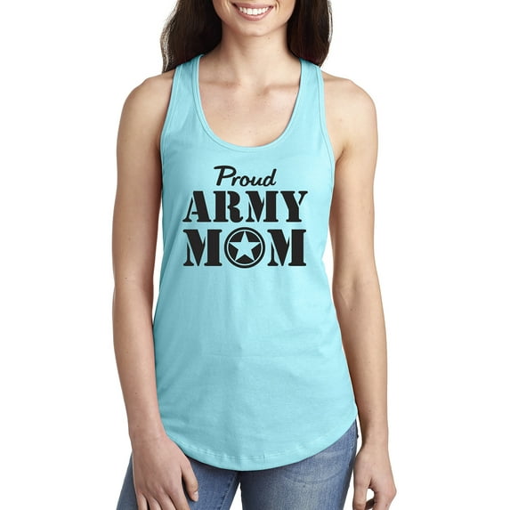 Proud Army Mom Racerback Tank