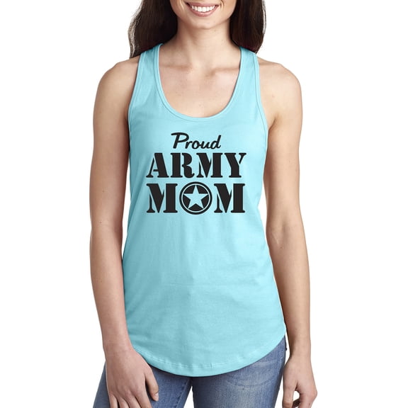 Proud Army Mom Racerback Tank