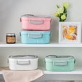 thumbnail image 1 of Clearance Items! Small Stainless Steel Insulated Lunch Box, Bento Box For School And Work, Outdoor Lunch Camping Portable Lunch Box, Layered, Compartmentalized Lunch Boxes （Brin Sales Today Clearance!, 1 of 9