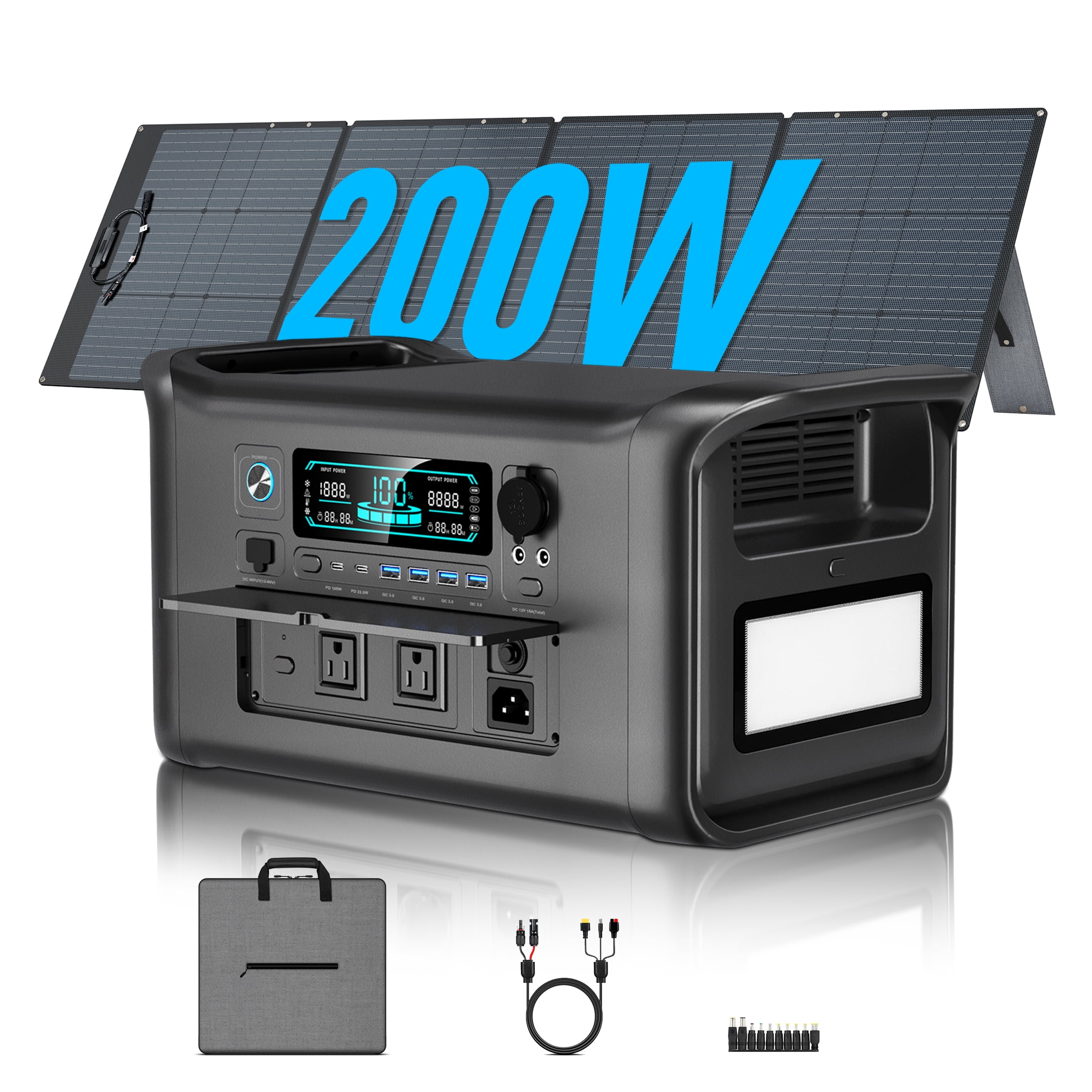 Anker 757 Power Station, 1500W Solar Generator, 1229Wh LiFePO4