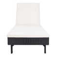 thumbnail image 5 of SAFAVIEH Outdoor Collection Cam Chaise Sunlounger Black/Beige, 5 of 12