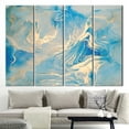 thumbnail image 4 of Gold Printed, Blue Marble Canvas, Shimmery Marble Wall Decor, Blue And Gold Marble, Luxury Marble Wall Decor, Gold Marble Art Canvas, Canvas Wall Decor - Black Framed, 4 of 9