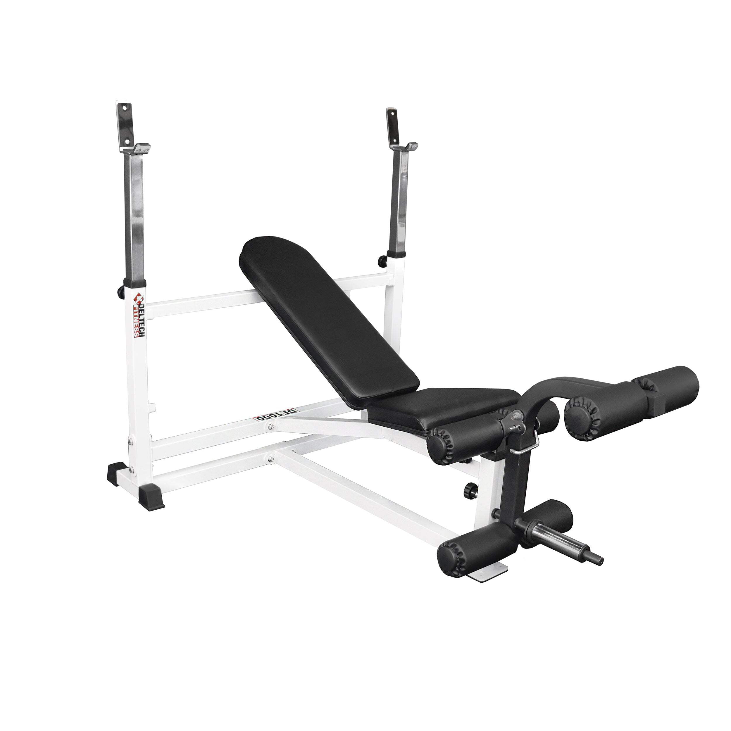 Deltech Fitness Adjustable Olympic Weight Bench with a Maximum Capacity of 750 lbs (DF1000)
