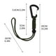 thumbnail image 2 of Xihbxyly Llavero con Gancho para Exteriores, Cuerda para Paraguas de Emergencia, Diseño Multifuncional, Material Resistente de 7 Hilos de 4 Mm, Hebilla de Ajuste Flexible, Cuerda para Teléfono Móvil,, 2 of 2