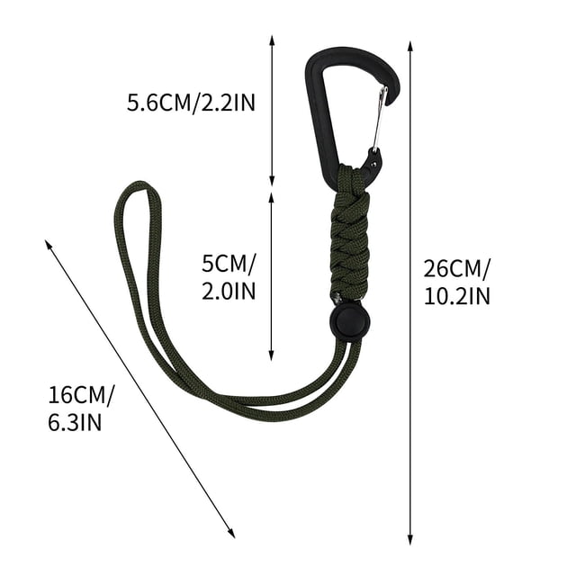 New Outdoor Hook Backpack Mountaineering Chain Key Chain Anti-Loss Rope Emergency Umbrella Rope