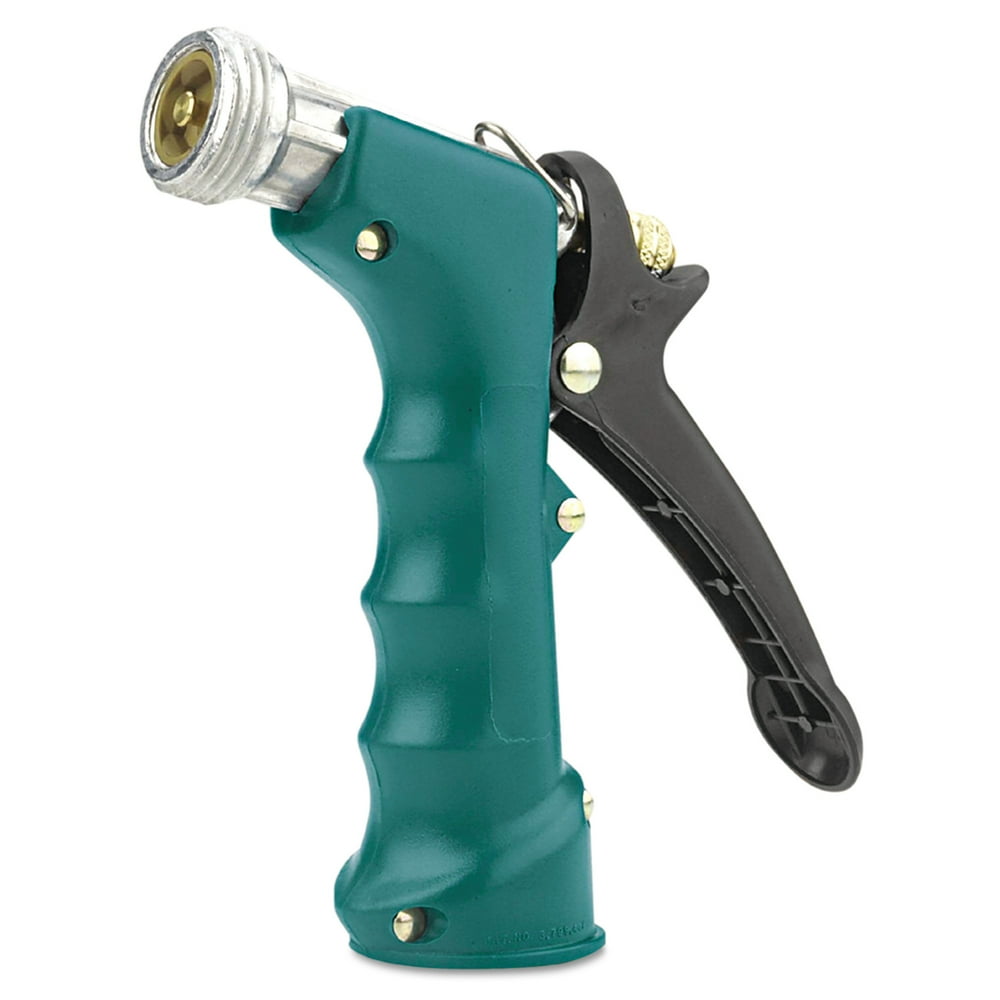 Gilmour Insulated Grip Nozzle, PistolGrip, Zinc/Brass/Rubber, Green