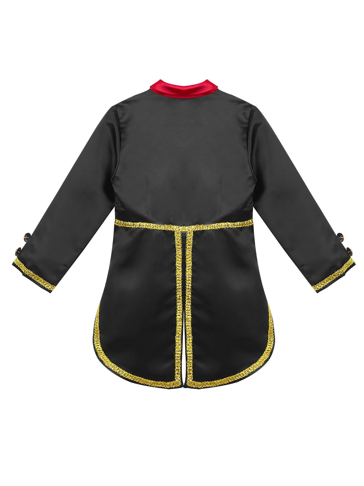 Sxiwei Boys Ringmaster Circus Costume Coat - Prince Tailcoat Tuxedo Jacket For Halloween & Dress Up (Sizes 12M-14Y)
