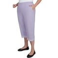 thumbnail image 3 of Alfred Dunner Womens Plus-Size Eyelet Embroidered Capri, 3 of 4