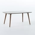 thumbnail image 4 of GDF Studio Hoyt Mid Century Modern Wood Rectangular Coffee Table, Walnut, 4 of 10