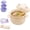 Beige, variant on Ramen Noodle Bowl 45oz Microwavable Set with Strainer Lid, Cute Pig Wheat Straw Microwave Cooker with Spoon Chopsticks Fork for Dorm Office Quick Meals Pasta Salad Container