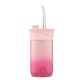 thumbnail image 1 of Hidrolimpiador dental portátil con tanque de agua de 200ML, diseño compacto y 4 boquillas para limpieza profunda, carga USB y color rosa., 1 of 7