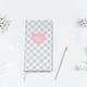 thumbnail image 4 of Planificador diario Diario creativo Cuaderno Material de bricolaje Libro Oficina Útiles escolares Ehuebsd Libre de BPA, 4 of 9