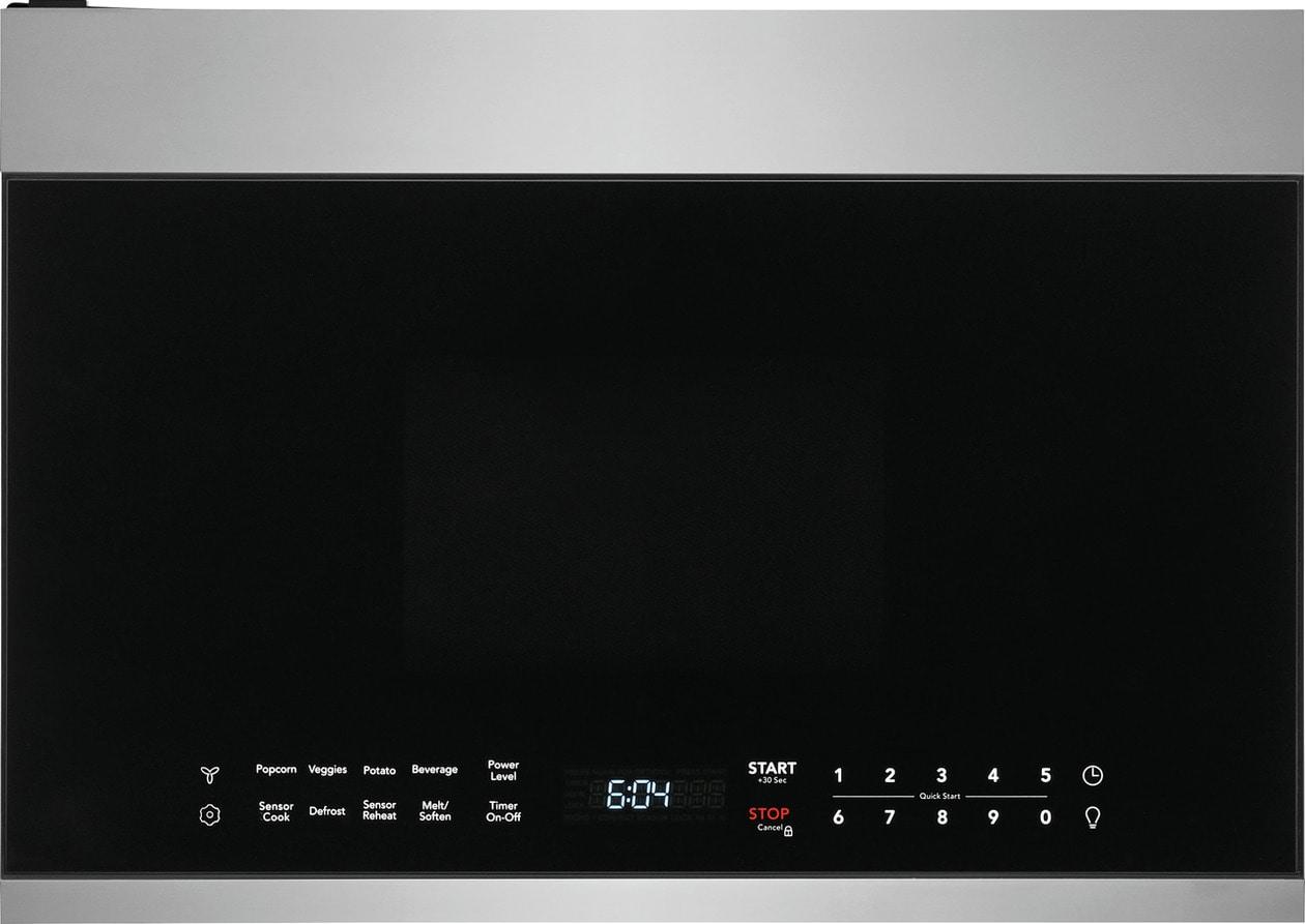 Frigidaire UMV1422US 24 Over-the-Range Microwave with 1.4 cu. ft. Capacity LED Cooktop Lighting Interior LED Lighting Automatic Sensor Cooking in Stainless Steel
